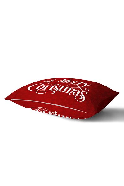 Evmila Újévi témájú Merry Christmas mintás bársony párnahuzat 35x55 cm - Dekoratív párnahuzat