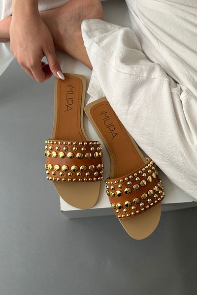Mupa Shoes Tan Women's Slippers