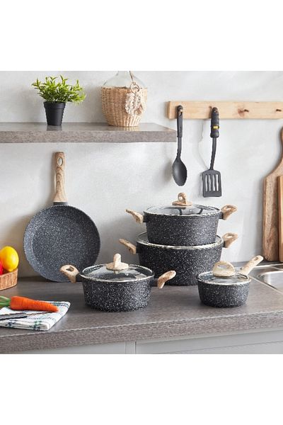 Home Box Nevada 11-Piece Forged Non-Stick Cookware Set