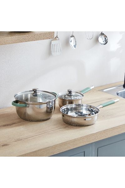 Home Box Omega 28-Piece Steel Cookware Set