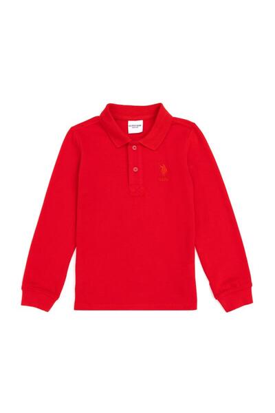 U.S. Polo Assn. Момчешка базова блуза с поло яка TEKSPOR192768.0