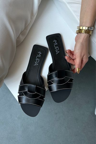 Mupa Shoes Black Women's Slippers