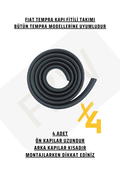 FZW FIAT TEMPRA TİPO KAPI FİTİLİ TAKIM (4 ADET) (98800112-46402458-46402459-9...