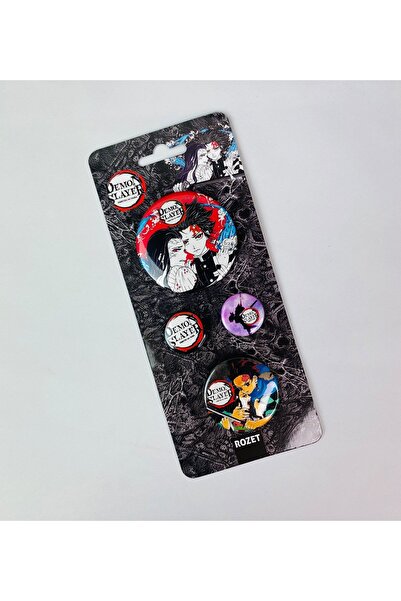 Gift Moda Anime Demon Slayer Tasarımlı Rozet & Broş