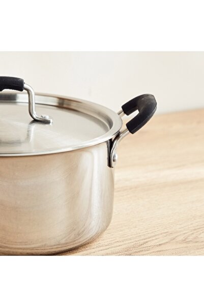 Home Box Glisten Triply Casserole with Steel Lid - 24 cm