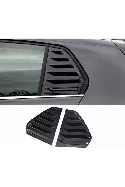 Karva Volkswagen Golf 4 Uyumlu Kelebek Cam Kaplama Vizörü Piano Black