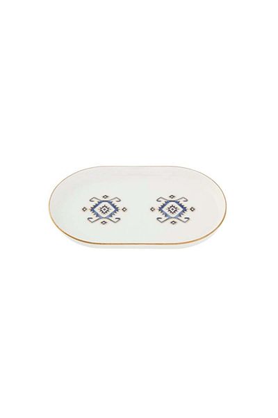 Porland Arabesque Pattern5 Boat Plate 18cm