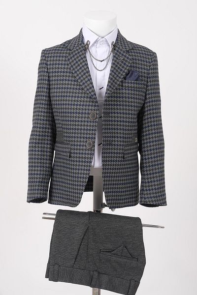 Doctor junior Boy's Sports Set - Houndstooth Dress / Shirtless_Mnvs2716
