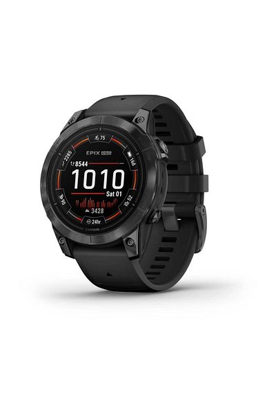 Garmin GARMIN EPIX PRO (GEN 2) STANDARD EDITION- 47MM -SLATE GRAY WITH BLACK SILICONE BAND