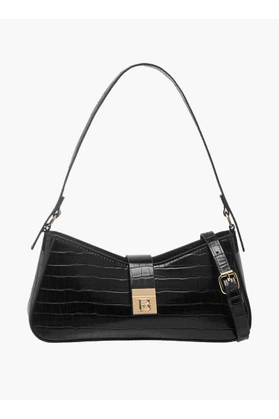 Flora Bella by Shoexpress Flora Bella Textured Shoulder Bag with Detachable Strap and Zip Closure