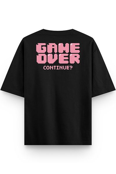 Overoz Μπλουζάκι Game Over Back Printed Semi Oversize 1199
