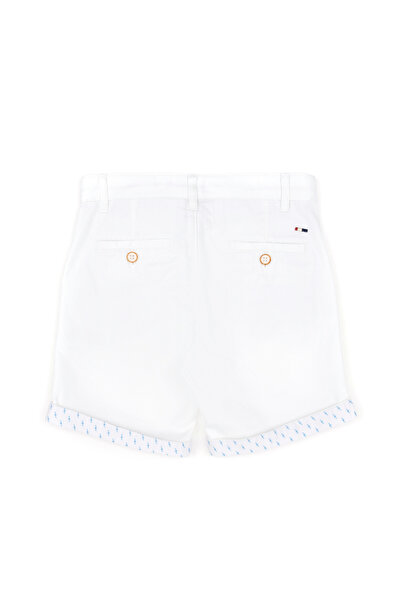 U.S. Polo Assn. Erkek Çocuk Beyaz Dokuma Şort 50282972-VR013
