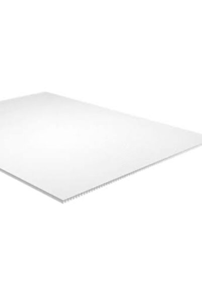 ipeksi pleksi لوح بولي بروبيلين مموج أبيض 3 مم 50 × 50