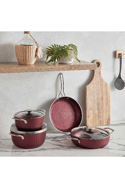 Home Box Premia Ozo 7-Piece Granite Cookware Set
