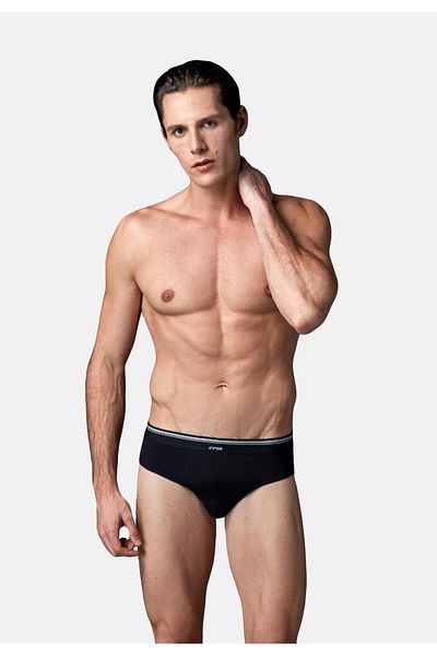 Eros 007 2 Pack Black Lycra Men's Slippers