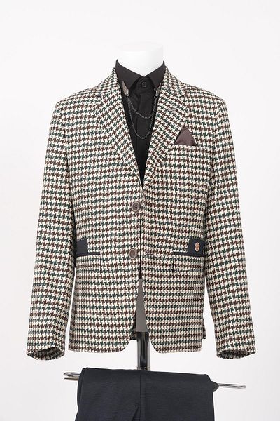 Doctor junior Boy's Sports Set - Houndstooth Dress / Shirtless_Mnvs2716