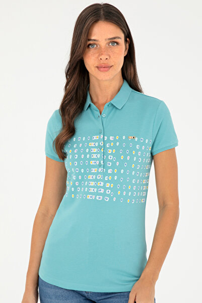 U.S. Polo Assn. Γυναικείο μπλουζάκι με γιακά Polo Mint 50282885-VR090