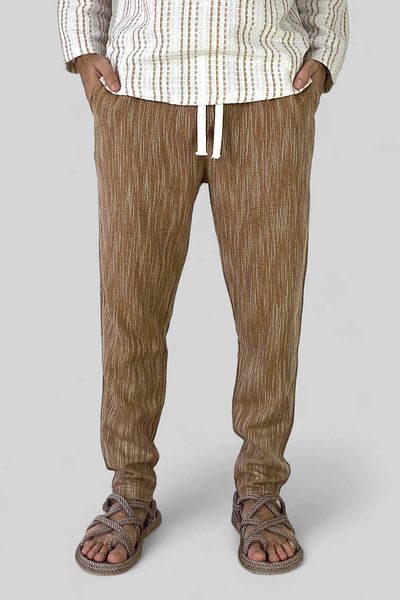 Alışveriş Sokağı Lace-Up Tie-Dye Jogger 100% Cotton Trousers