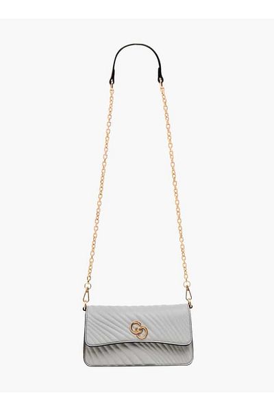 Celeste Quilted Crossbody Bag with Detachable Strap and Twist Lock Closure
