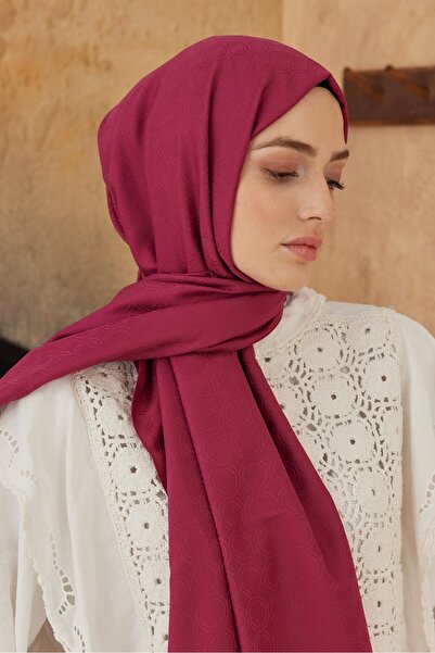 Modakaşmir Шовковиста серія жакардових шарфів з круглим візерунком