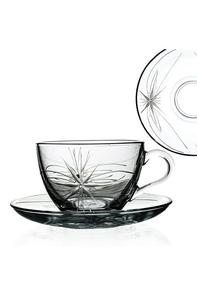 DECOCIA Basic Cup Set for 6 People 12 Pieces 238cc Mira Patterned