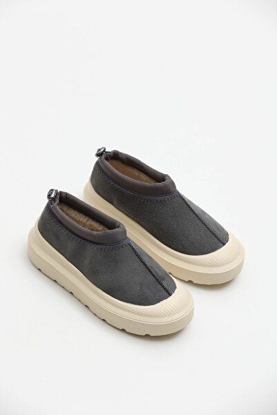 ALTUNTAŞ Kaymaz Taban Mevsimlik Kışlık  Kürklü Günlük Yeni Model Casuel Sneaker  Mini Bot - G