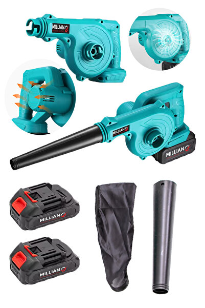 Millian Profesyonel İtalyan Power Şarjlı 58 V 5 Ah Çift Akülü Toz Temizleme H...