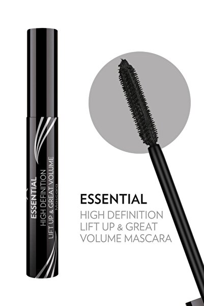 Golden Rose Essential High Definition and Liftup and Great Volume Mascara - Black - Lift Up Ekstra Hacim Veren Maskara