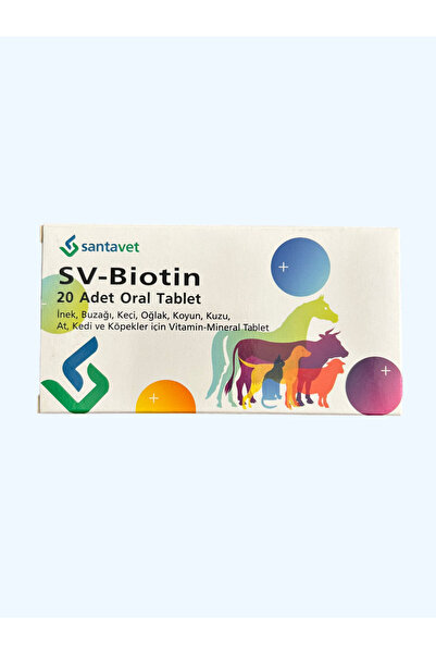 Ber vet pet SV Biotin tablet kedi köpek tüy dökülme önleyici