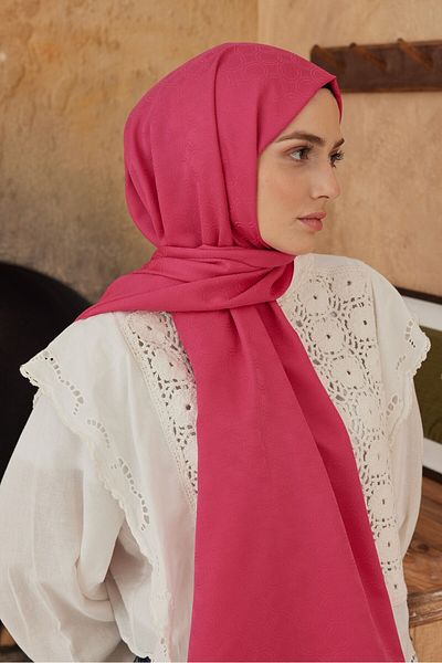 Modakaşmir Silky Jacquard Series Circle Pattern Shawl
