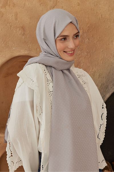 Modakaşmir Şal cu model de picături din seria Jacquard mătăsos