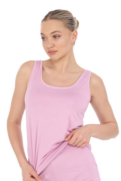 penyebizden Extra Soft Viscose Undershirt Home&Outdoor-Lavender Pink