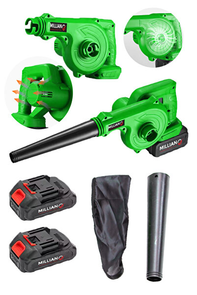 Millian Profesyonel İtalyan Power Şarjlı 58 V 5 Ah Çift Akülü Toz Temizleme H...