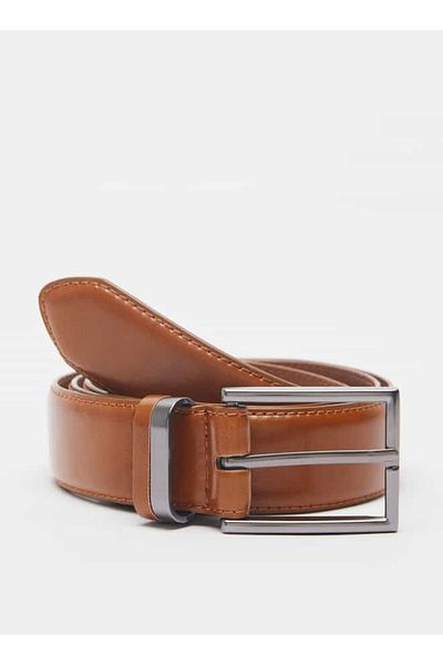 Duchini Solid Belt with Pin Buckle Closure