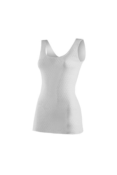 YILDIZ Star 2255 White Ribbed Houndstooth Patterned Wide Strap Girl's Athlete