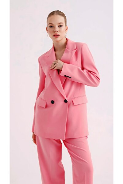 chwain Kruvaze Düğmeli Ceket Takım CHW Collection