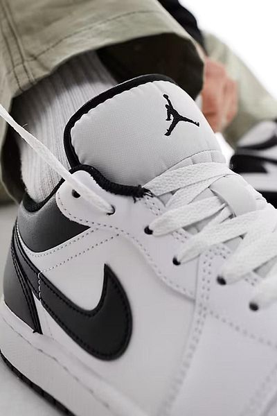 Nike Air Jordan 1 Low Leather Sneaker Genuine Leather White Men's Sports Shoes