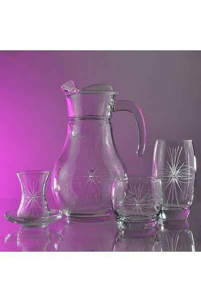 DECOCIA Mira Patterned Pudgy 49 Piece Dowry Set for 12 People