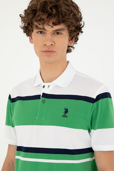 U.S. Polo Assn. Zelené pánské tričko 50282030 -vr054