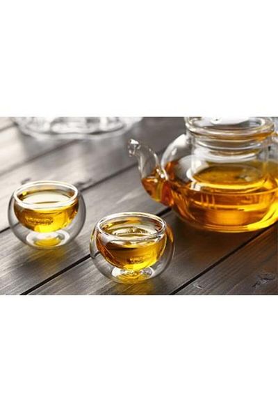 Kapris كوب زجاجي بيروتي مزدوج الجدار 160 مل 12472 (2 قطعة)