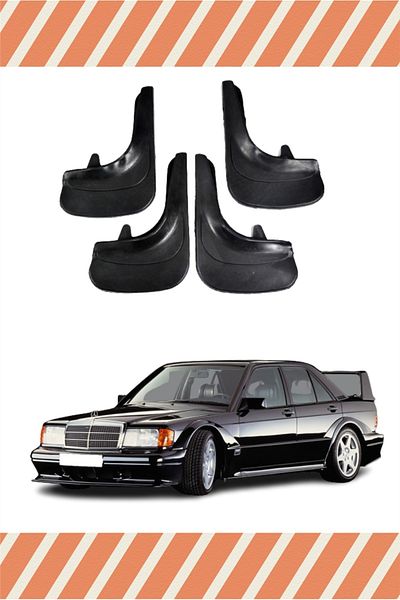 Heda Tex Yb Mercedes 190 E 4-Piece Dust Cover Mudguard Mudflap