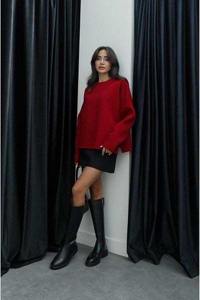 Havoş Mikina Claret Red Pratt Raised Slit