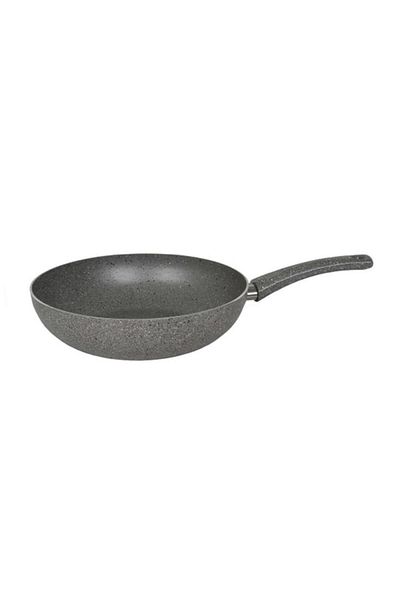 Mehtap Gray Granite Wok Pan 28 Cm