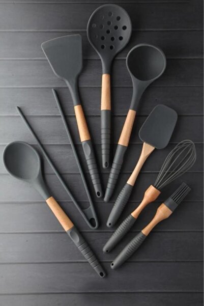 Perotti Maestro Gray 8 Piece Silicone Serving Set 13309