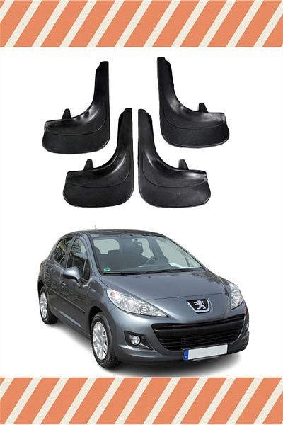 FİXFLEX Peugeot 207 4-Piece Gaiter Mudguard Mud Flap