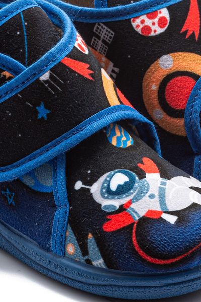 Twigy Navy Blue Astro Kids Nest Booties - 23/37