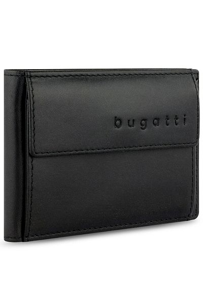 BUGATTI Superdünne Geldbörse RFID Schutz Led 10 cm