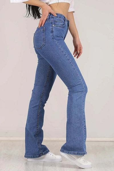 byhaziran butik Design special cu talie înaltă picior evazat Lycra, comozi, blugi moi, armonie