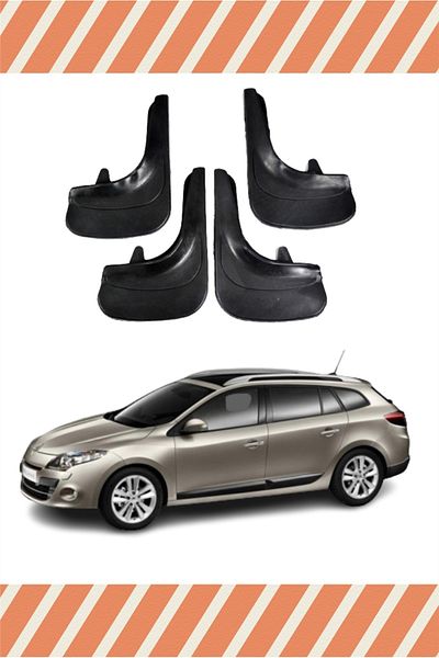 FİXFLEX Renault Megane 3 Stw 2010-2016 4-Piece Dust Cover Fender Mud Flap