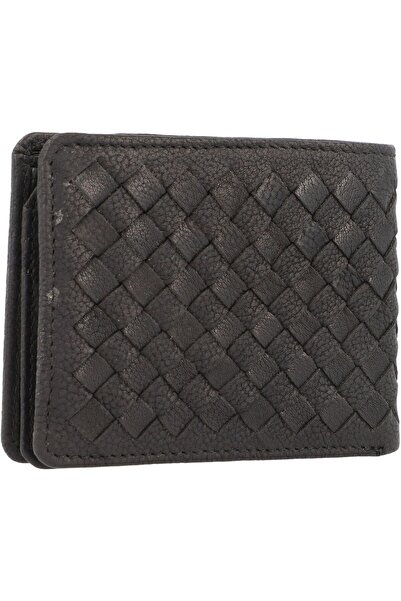 BUGATTI Gewebte Geldbörse Leder 11 cm